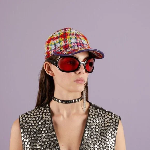 Gucci | Accessories | Nwt Gucci Check Lam Tweed Baseball Hat  display picture 3